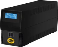 Zasilacze awaryjne UPS - UPS Orvaldi  i650 LCD USB (4xIEC) - miniaturka - grafika 1