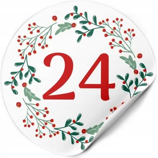 Naklejki Na Kalendarz Adwentowy Do Kalendarza Adwentowego Świąteczne 24Szt - Kalendarze - miniaturka - grafika 1