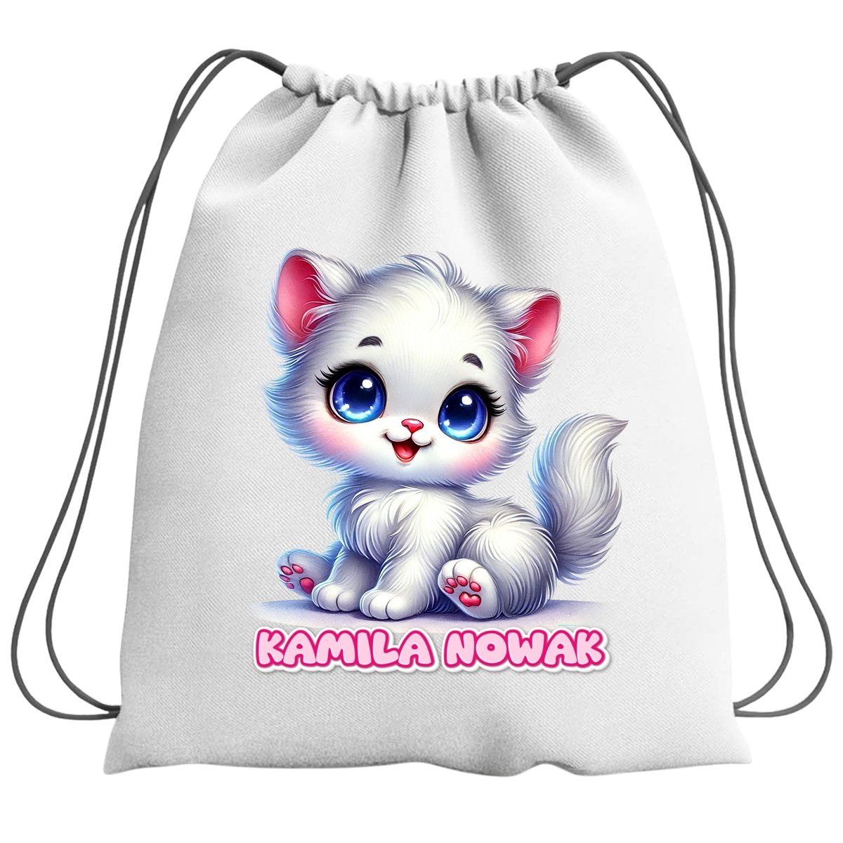 Plecak Worek Farma Kot Koty Kotki Kotek Szkolny Na Buty WF Obuwie Z Napisem