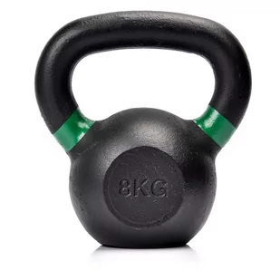 Hantel Meteor Kettle Bell Żeliwny 8kg czarny matt - Kettlebell - miniaturka - grafika 1