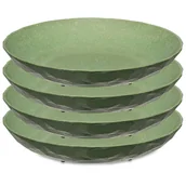 Talerze - Koziol, Zestaw 4 talerzy Club 220m Nature Leaf Green 5006703 - miniaturka - grafika 1