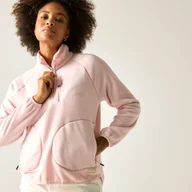 Bluzy sportowe damskie - Regatta Polar damski z suwakiem 1/2 Frankie Różowy, Rozmiar: 38 - miniaturka - grafika 1