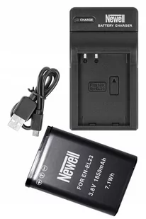 ZESTAW ŁADOWARKA DC-USB +AKUMULATOR NEWELL EN-EL23 - Ładowarki i akumulatory - miniaturka - grafika 1
