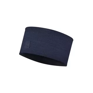 Apaszki i szaliki męskie - BUFF Opaska na głowę MERINO HEADBAND WIDE solid denim - grafika 1