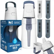 Butelki filtrujące - Butelka filtrująca bidon Dafi SOLID 0,5 L szary + 4 x filtry węglowy - miniaturka - grafika 1