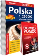 Atlasy i mapy - Polska. Atlas samochodowy 1:250 000 + instrukcja pierwszej pomocy - miniaturka - grafika 1
