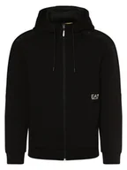 Bluzy męskie - EA7 Emporio Armani Bluza męska Mężczyźni czarny jednolity, XXXL - miniaturka - grafika 1