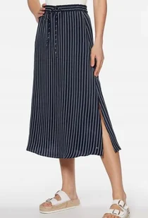 TOMMY HILFIGER SPÓDNICA DAMSKA GRANATOWA Z LOGO 38 JME - Spódnice - miniaturka - grafika 1