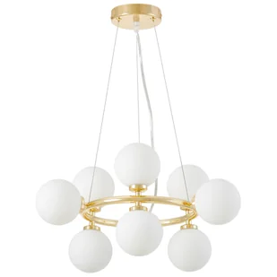 NOWOCZESNA LAMPA WISZĄCA KLASYCZNE ZŁOTO MARSIADA W9 - Lampy sufitowe - miniaturka - grafika 1
