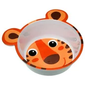 Miseczki i talerzyki dla dzieci - Canpol babies Canpol Miseczka antypoślizgowa z melaminy z uszami 4/520 Hello Lttle orange 43976 - miniaturka - grafika 1
