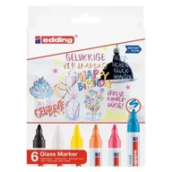 Markery do tablic - Marker do szkła 1,5-3mm 6 kolorów - Edding - miniaturka - grafika 1