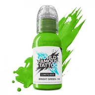 Wyposażenie studia tatuażu - Farba World Famous Limitless Tattoo Ink - Bright Green v2 30 ml - miniaturka - grafika 1