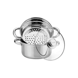 Garnek Do Gotowania Na Parze 20Cm. 4,0 L - Kieliszki - miniaturka - grafika 1