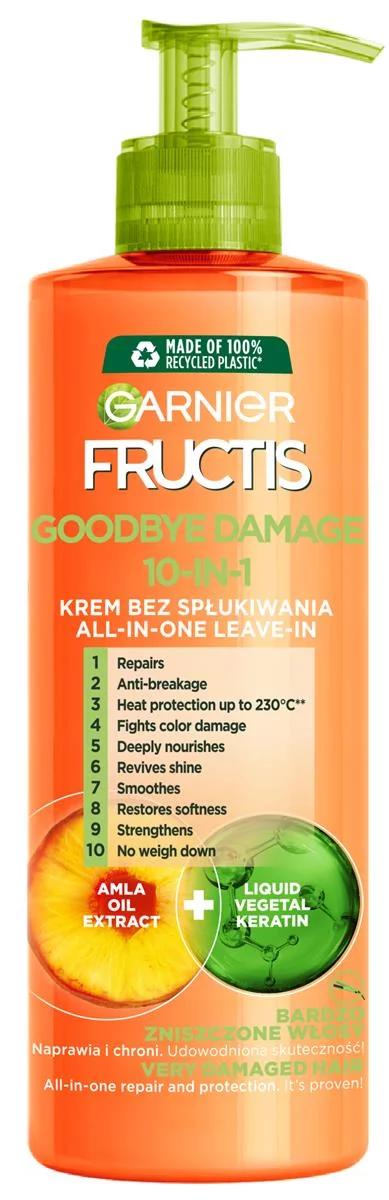 Garnier FRUCTIS GOODBYE DAMAGE KREM DO WŁOSÓW 10W1 400ML