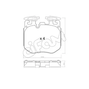 Klocki hamulcowe - komplet CIFAM 822-1147-0 - Klocki hamulcowe - miniaturka - grafika 1