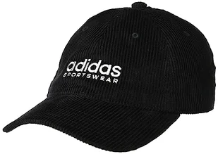 adidas Sztruksowa czapka z daszkiem, Czarny/szary dwa, XL - Czapki damskie - miniaturka - grafika 1