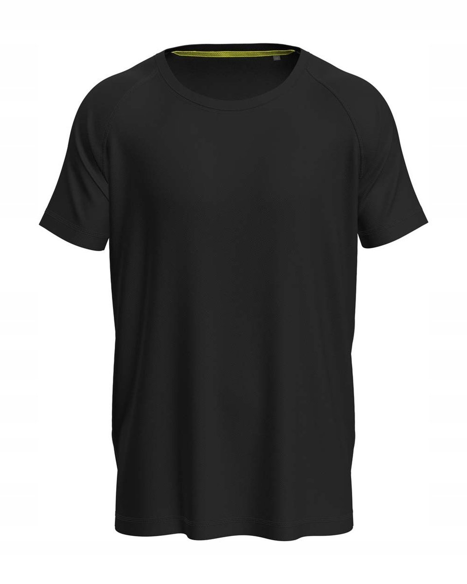 Koszulka męska T-shirt Stedman Active 140 Raglan Men ST8410 Black Opal XXL