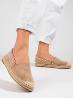 Espadryle damskie - Espadryle damskie Vinceza beżowe - miniaturka - grafika 1