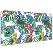 Podkładki na biurko - Mata ochronna na biurko Kolorowe papugi 100x50 cm - miniaturka - grafika 1