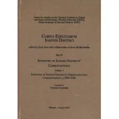 Filologia i językoznawstwo - Inventory of Ioannes Dantiscus Correspondence, part 4, vol. 1 - miniaturka - grafika 1