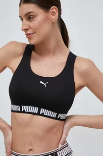 Puma biustonosz sportowy Feel It kolor czarny - Bielizna sportowa damska - miniaturka - grafika 1