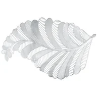 Obrusy i serwetki - Podkładka na stół EUROFIRANY Petal 28 x 44 cm Srebrny - miniaturka - grafika 1