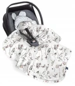 Akcesoria do fotelików - BABYSTEPS KOCYK DO FOTELIKA OCIEPLACZ NAUTURE GREY - miniaturka - grafika 1