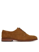 Półbuty męskie - Tommy Hilfiger Półbuty Hilfiger Suede Dress Shoe FM0FM05776 Brązowy - miniaturka - grafika 1