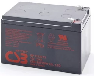 CSB AKUMULATOR GP12120F2 12V 12Ah GP12120F2 - Baterie do zasilaczy awaryjnych UPS - miniaturka - grafika 1