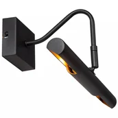 Lampy ścienne - Czarna lampa ścienna Vinz kinkiet nad lustro do przedpokoju - miniaturka - grafika 1