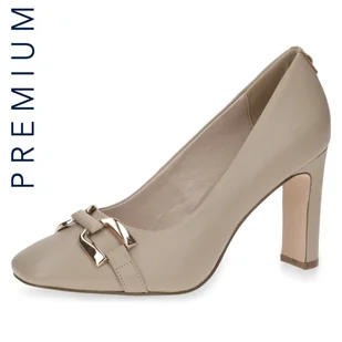 Czółenka beżowe Twiggy  [22401-20-402] - Czółenka - miniaturka - grafika 1