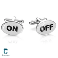 Spinki do mankietów i krawatów - Spinki do mankietów On/Off PS-308 - miniaturka - grafika 1