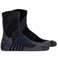 Odzież trekkingowa damska - Skarpety trekkingowe Salomon X Ultra Access Quarter 2 pary, wełna merino - miniaturka - grafika 1