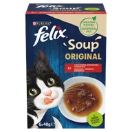 Mokra karma dla kotów - FELIX Soup Original Wiejskie smaki 8x(6x48g) - miniaturka - grafika 1