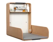 Przewijaki - Przewijak KAWAmaxi Bukowy z antracytowym panelem - design - elegancko zaprojektowany przewijak ścienny - miniaturka - grafika 1