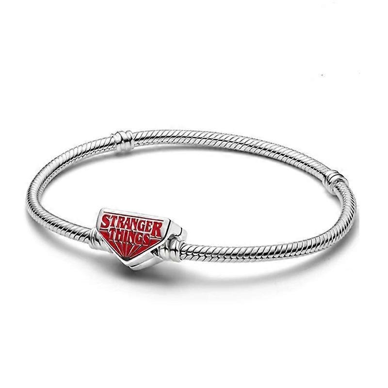 Bransoletka modułowa posrebrzana Charms typu PANDORA SREBRO 925 Stranger Things 20 cm
