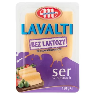 Mlekovita Lavalti Ser bez laktozy w plastrach 150 g - Sery - miniaturka - grafika 1