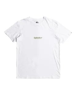 Quiksilver Koszulka z krótkim rękawem męska QS Simple Lettring SS S biała - Koszulki męskie - miniaturka - grafika 1