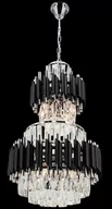 Lampy sufitowe - Wersal lampa wisząca 6xE27 chrom/czarna 6231/6 8C BL - miniaturka - grafika 1