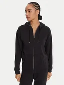 Bluzy damskie - Roxy Bluza Surf Stoked Zipped Brushed ERJFT05022 Czarny Regular Fit - miniaturka - grafika 1