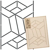 Szablony malarskie - szablon malarski wielokrotny // LINIE ART DECO - MEDIUM (średnica 59cm) - miniaturka - grafika 1