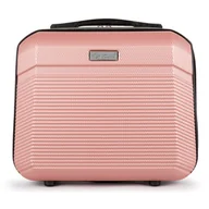 Walizki - Kuferek podróżny 14'' 11L ABS STL945 różowy - miniaturka - grafika 1