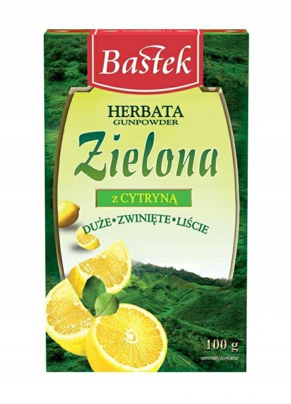 HERBATA BASTEK LIŚĆ ZIELONA CYTRYNA 100G