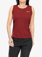 Koszulki i topy damskie - Tank top damski Salewa Puez Sporty Dry Tankt - syrah - miniaturka - grafika 1