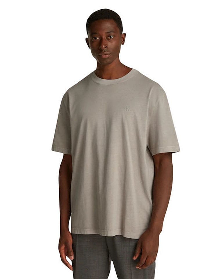 Calvin Klein Koszulka w kolorze szarobrązowym