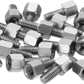 Wkręty - Wkręty dystansowe ze stali nierdzewnej, męskie i żeńskie, M3x4mm+6mm, zestaw 20 sztuk, do płytek drukowanych. - miniaturka - grafika 1