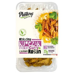 Plantway Kurczak roślinny indian curry 160 g - Zdrowa żywność - miniaturka - grafika 1