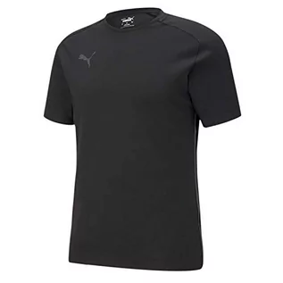 Koszulki męskie - PUMA PUMA Koszulka męska Teamcup Casuals Tee Shirt Puma Black-asfalt. M 657975 - grafika 1