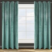 Zasłony - Eurofirany Zasłona Moly welwetowa 140x250 Zielona ex-z-moly-zi+sr-140x250-przel - miniaturka - grafika 1