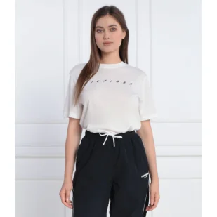 Tommy Sport T-shirt RELAXED LOGO | Relaxed fit - Koszulki i topy damskie - miniaturka - grafika 1